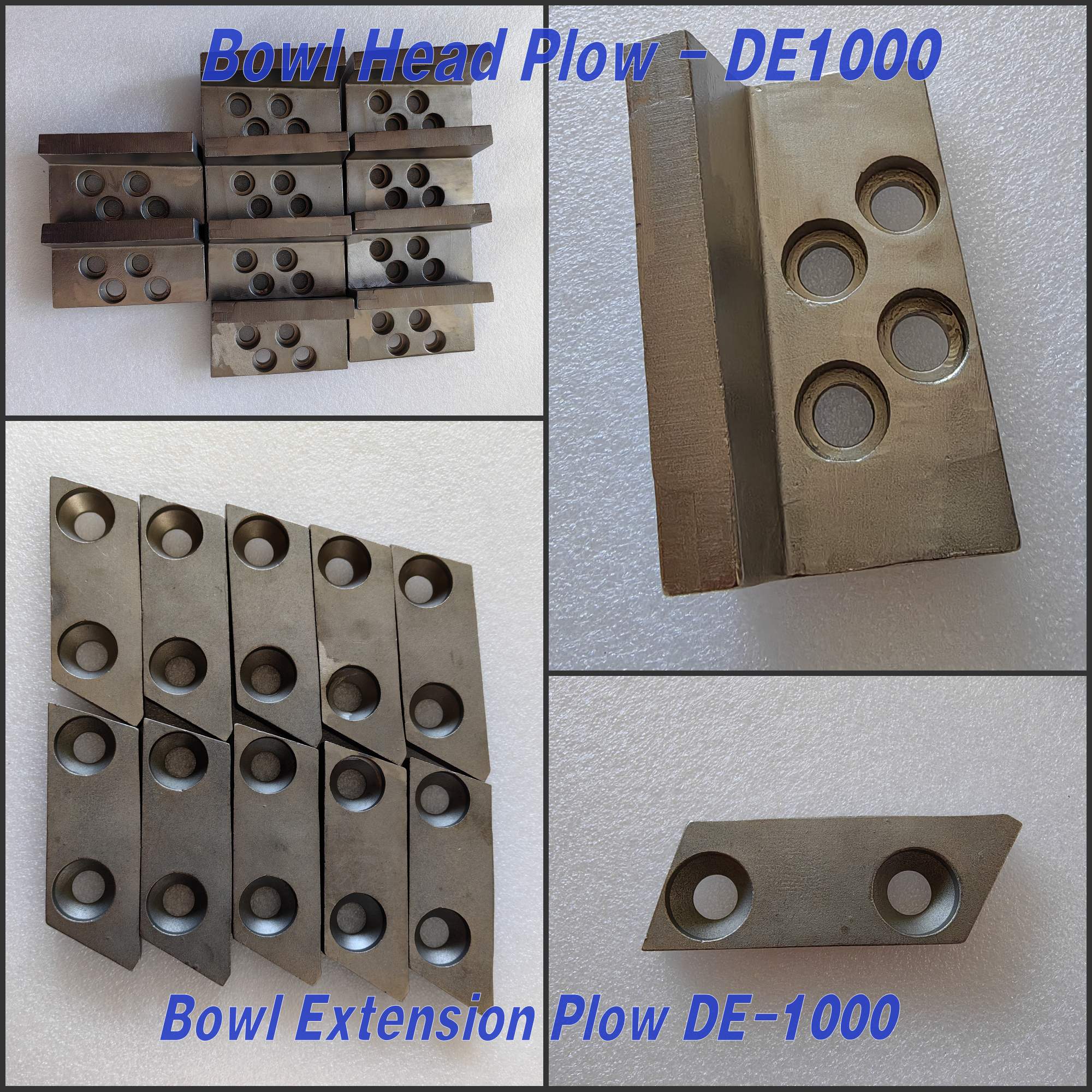 the stellite bowl head plow and extensive plow for de1000